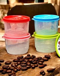 Velance Mini Airtight Multi-Color Plastic Storage Containers – Set of Small Boxes